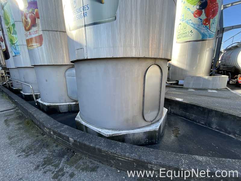 Tanque aço inox Chaudronnerie Tuyauterie .  37000 Litros