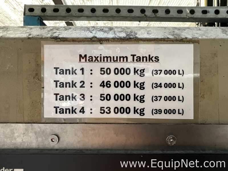 Tanque aço inox Chaudronnerie Tuyauterie .  37000 Litros