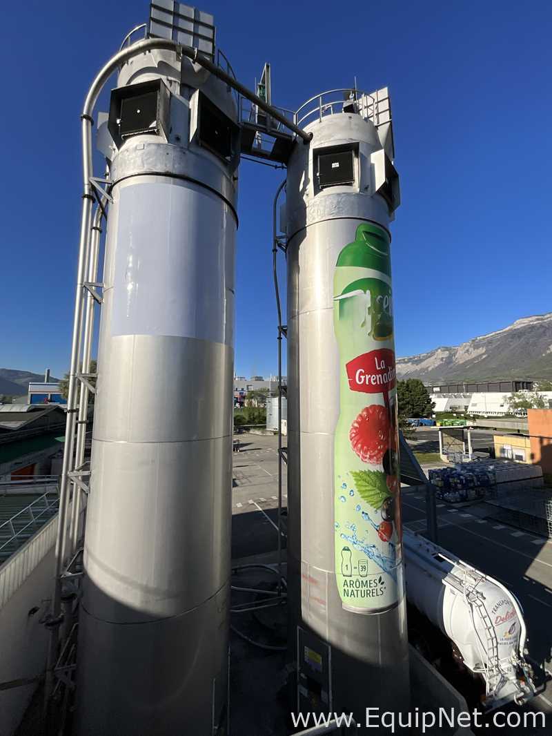 Silo aço inox Chalvignac Industries .  150 Toneladas