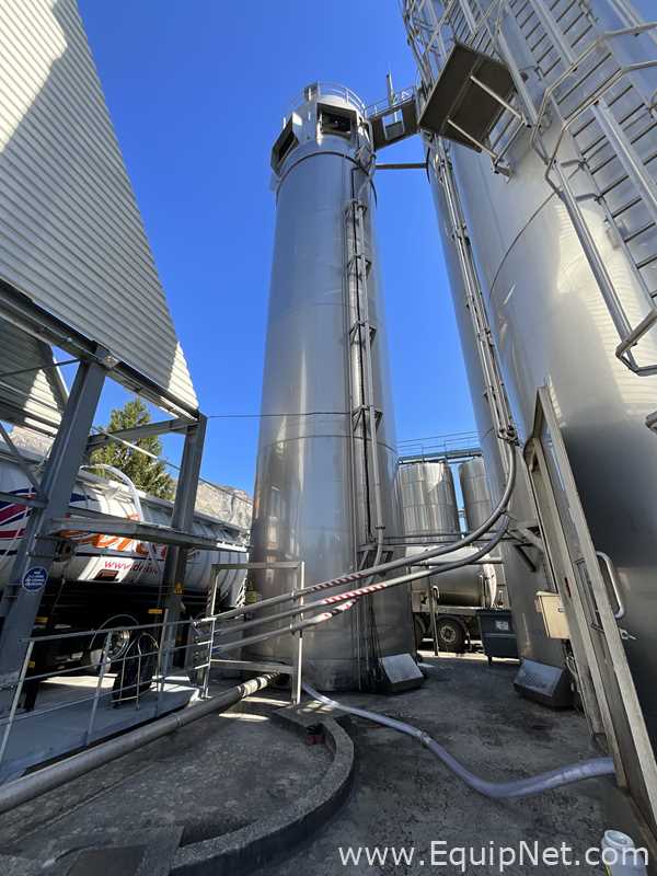 Silo aço inox Chalvignac Industries .  150 Toneladas