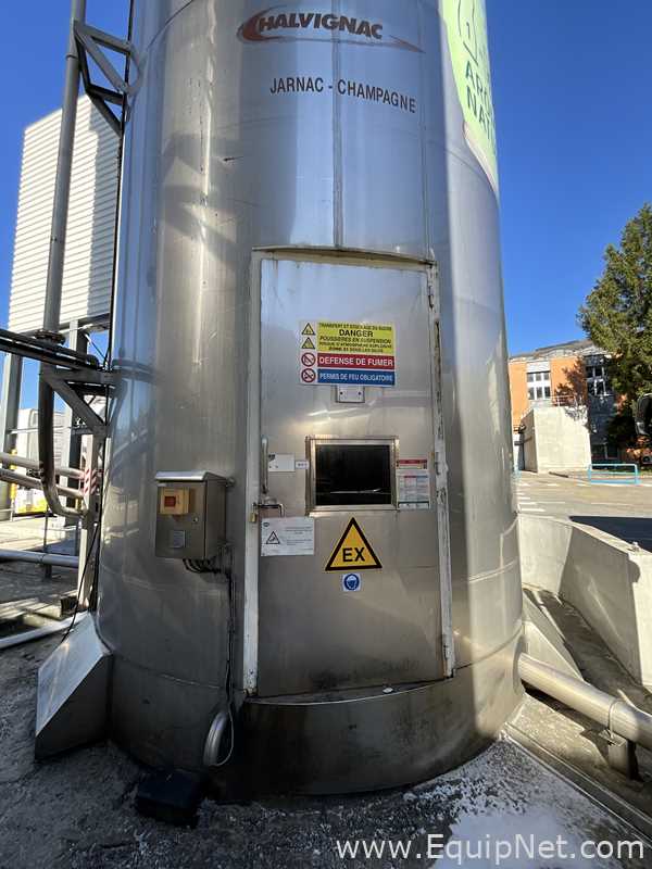 Silo aço inox Chalvignac Industries .  150 Toneladas
