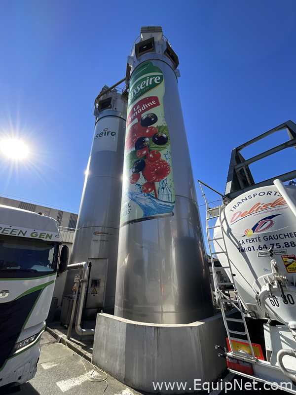 Silo aço inox Chalvignac Industries .  150 Toneladas