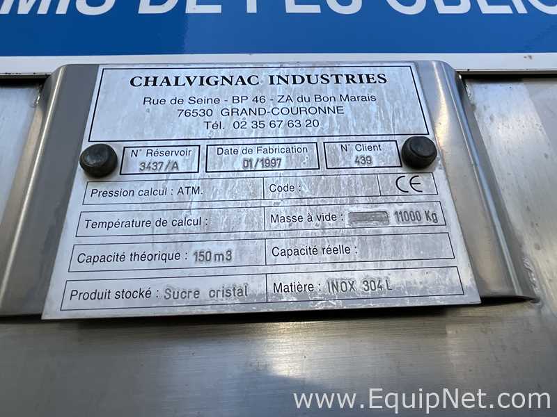 Silo aço inox Chalvignac Industries .  150 Toneladas