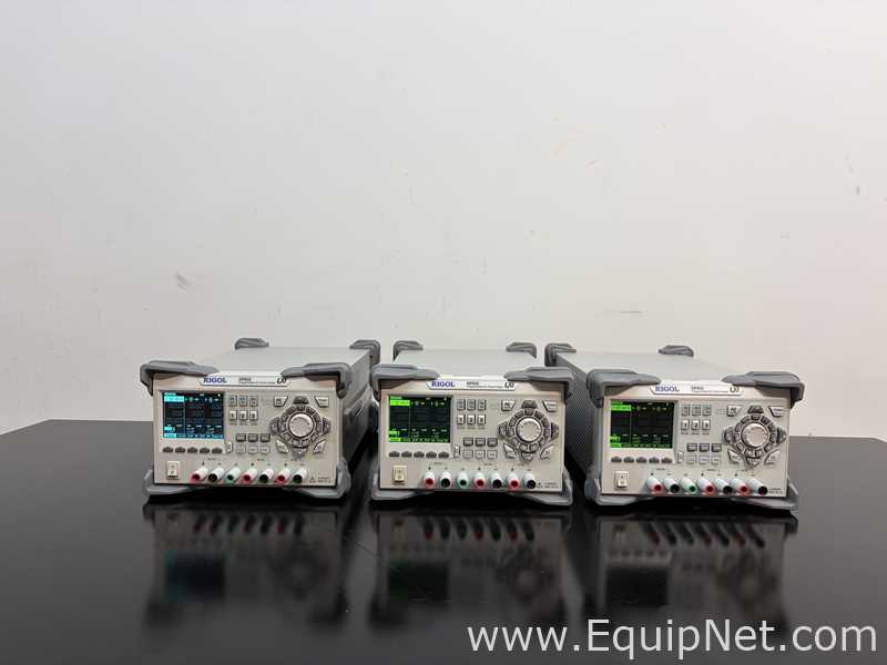 Lot of 3 Rigol DP832 3-Channel Programmable Linear DC Power Supplies
