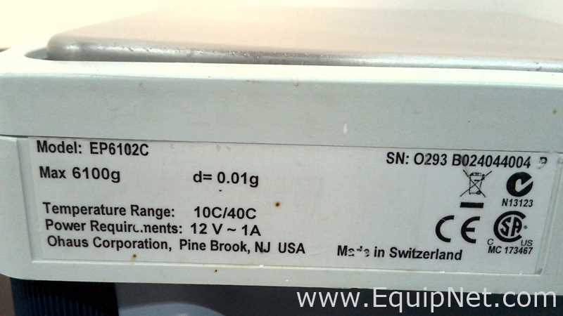 Báscula Ohaus Corporation EP6102C