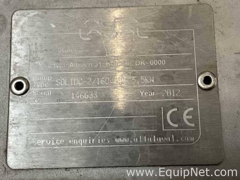 Bomba Centrífugas Acero inoxidable Alfa Laval SOLIDC-2