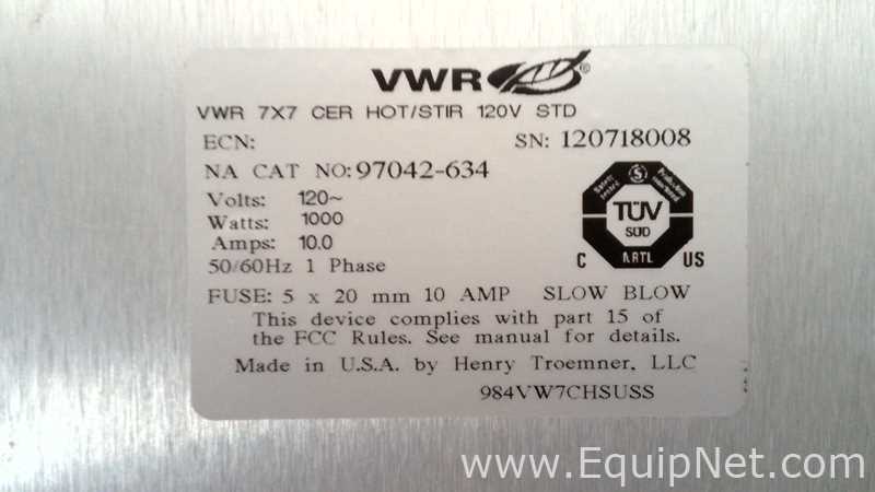 Lot of VWR Hot Plate Stirrers