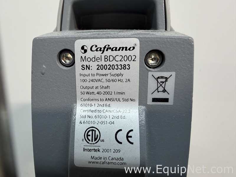 Lote de 2 Mezclador de Laboratorio Caframo BDC2002