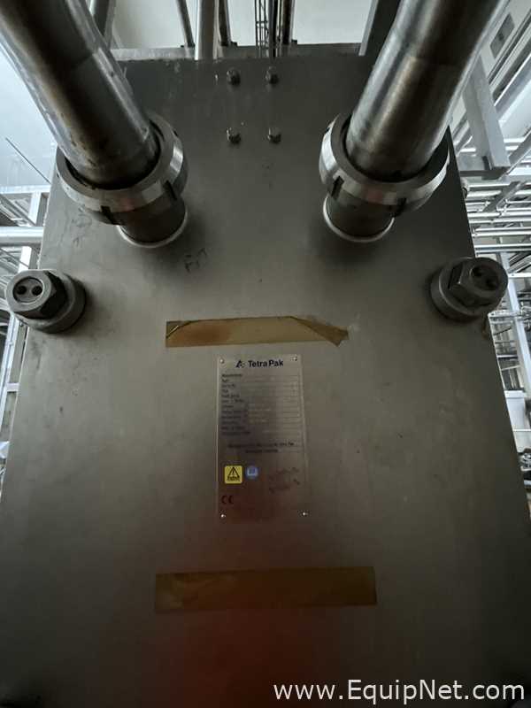 Alfa Laval Tetra Pak C10-KSM 993 Litre Stainless Steel Plate and Frame Heat Exchanger w Flow Meter