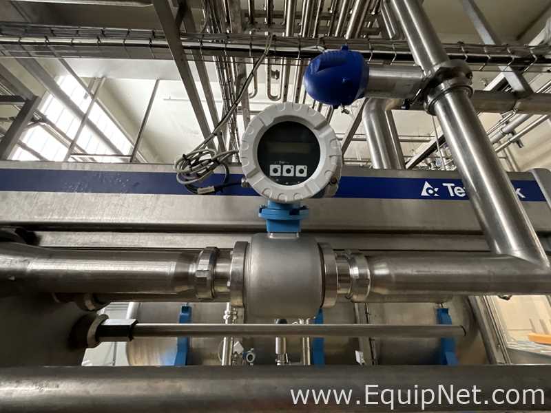 Alfa Laval Tetra Pak C10-KSM 993 Litre Stainless Steel Plate and Frame Heat Exchanger w Flow Meter