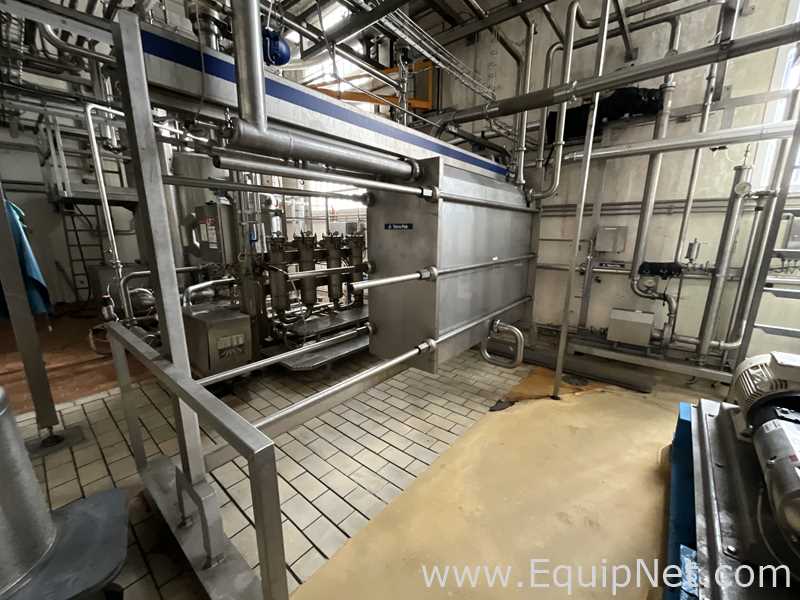 Alfa Laval Tetra Pak C10-KSM 993 Litre Stainless Steel Plate and Frame Heat Exchanger w Flow Meter