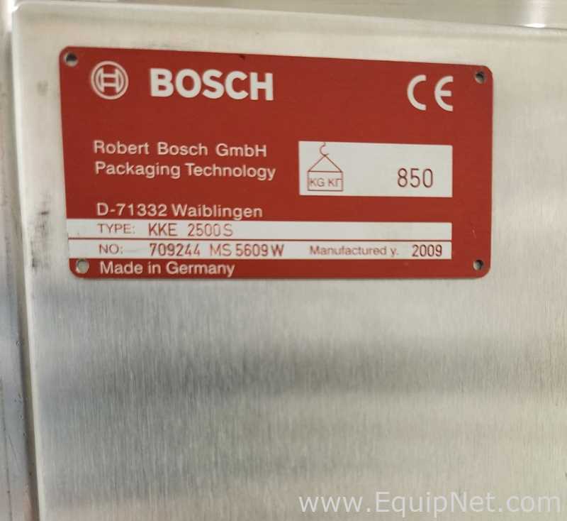 One Lot of Two Bosch GKF-2500 Capsule Fillers and Two Bosch GKF-2500 Capsule Checkweighers
