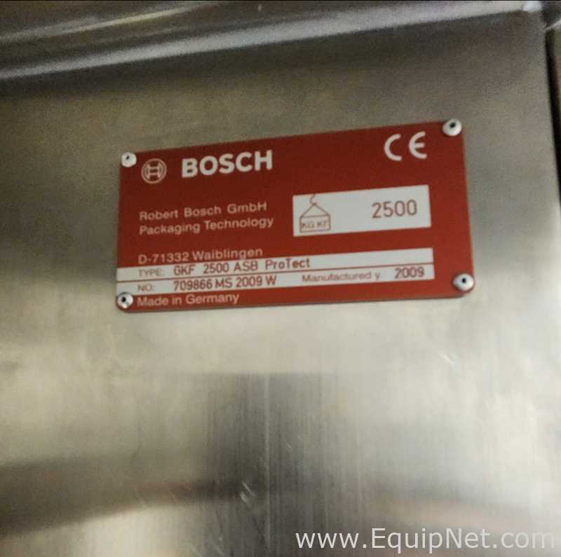One Lot of Two Bosch GKF-2500 Capsule Fillers and Two Bosch GKF-2500 Capsule Checkweighers
