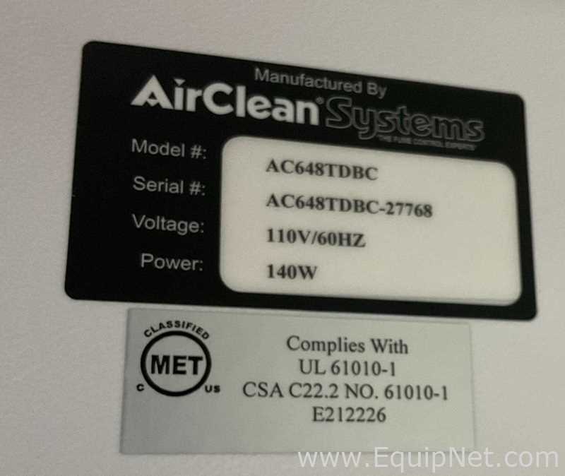 PCR e Termociclador AirClean Systems AC648TDBC