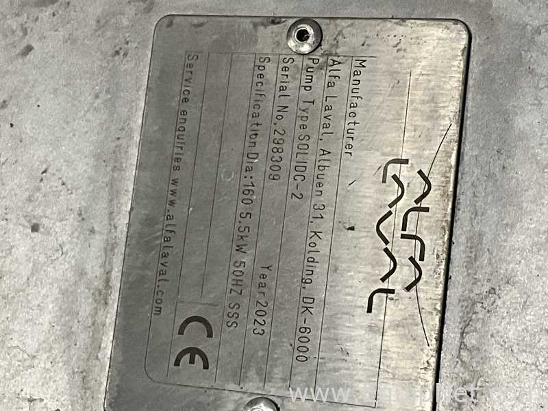Bomba Centrífuga aço inox Alfa Laval SOLIDC-2