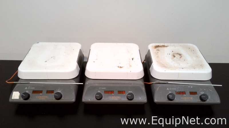 Lot of 3 Corning PC-620D Hot Plate Stirrers