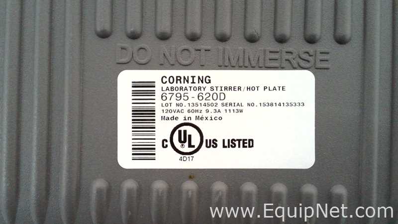 Lot of 3 Corning PC-620D Hot Plate Stirrers