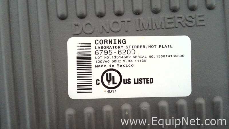 Lot of 3 Corning PC-620D Hot Plate Stirrers