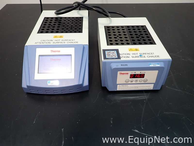 2 Thermo Scientific Heat Blocks one 88870008 and one 88870002
