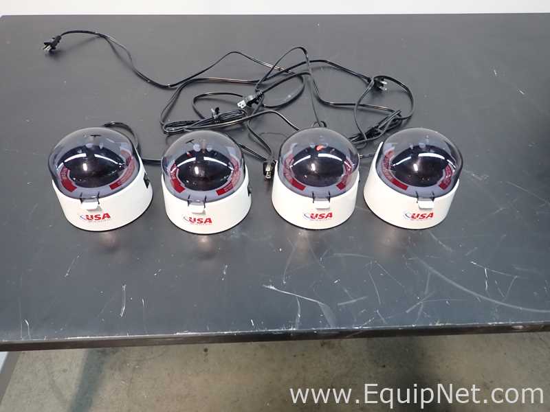 Lot of 4 USA Micro Centrifuges