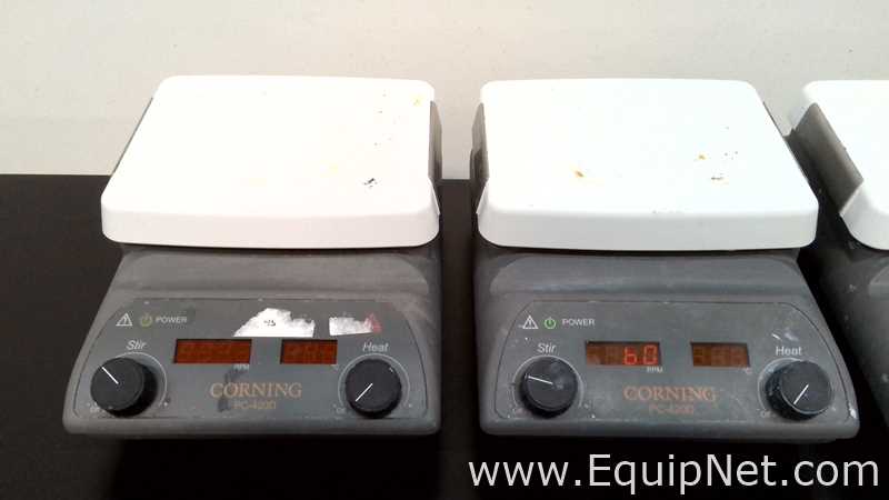 Lot of 4 Corning 6795-420D Hot Plate Stirrers