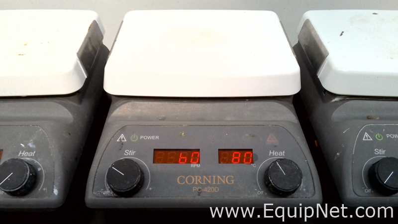 Lot of 4 Corning 6795-420D Hot Plate Stirrers