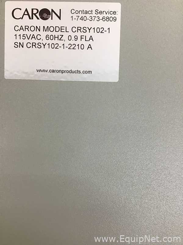 Caron 7401-33-1 CO2 Incubator With CRSY102-1 Condensate Recirculating