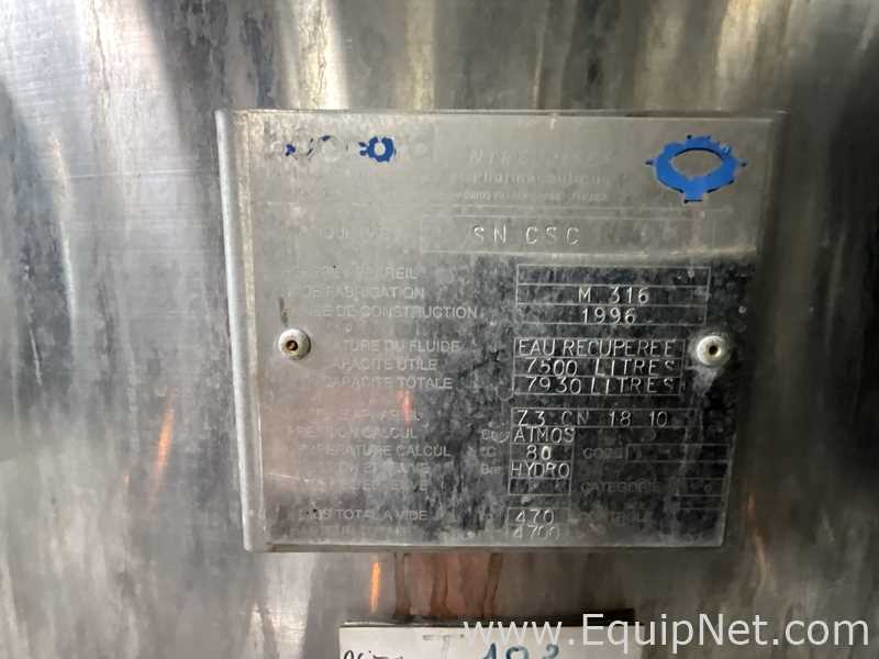 Tanque Acero inoxidable Boccard .  7500 Litros