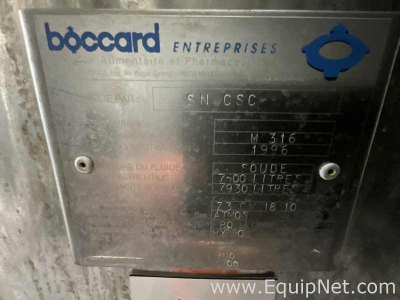 Tanque Acero inoxidable Boccard .  7500 Litros
