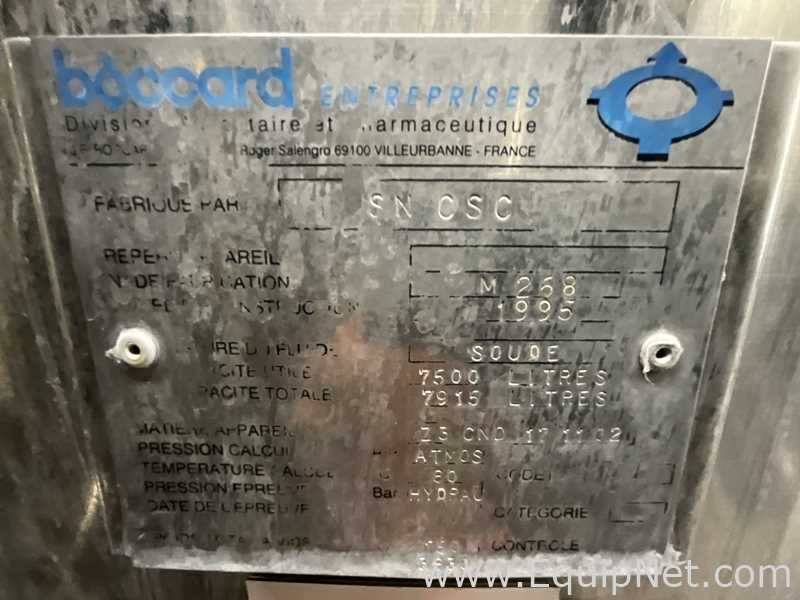 Tanque Acero inoxidable Boccard .  7500 Litros