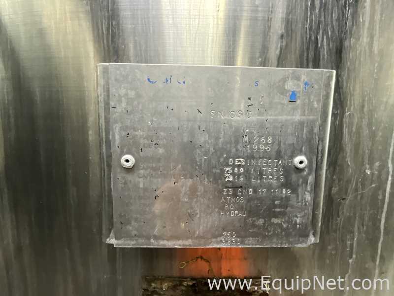 Tanque Acero inoxidable Boccard .  7500 Litros