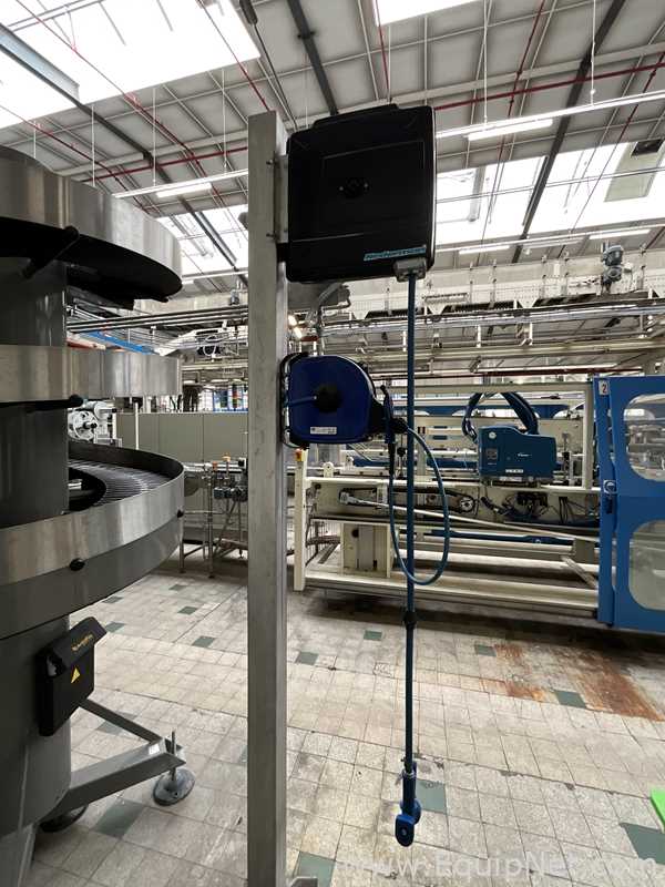 Nederman Hose Reel and Prevost Air Line Reel on Stand