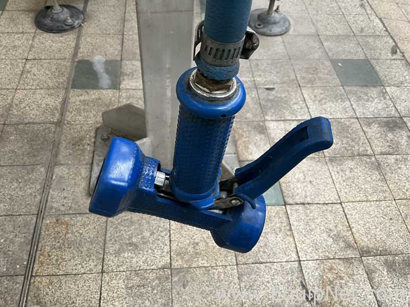 Nederman Hose Reel and Prevost Air Line Reel on Stand