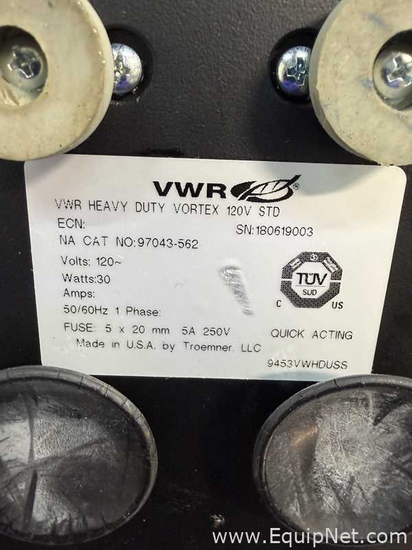 Lote de 5 Mezclador de Laboratorio VWR 97043-562