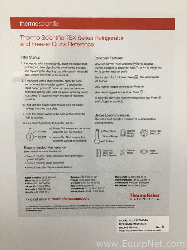Thermo Scientific TSX5005GA Double Doors Refrigerator
