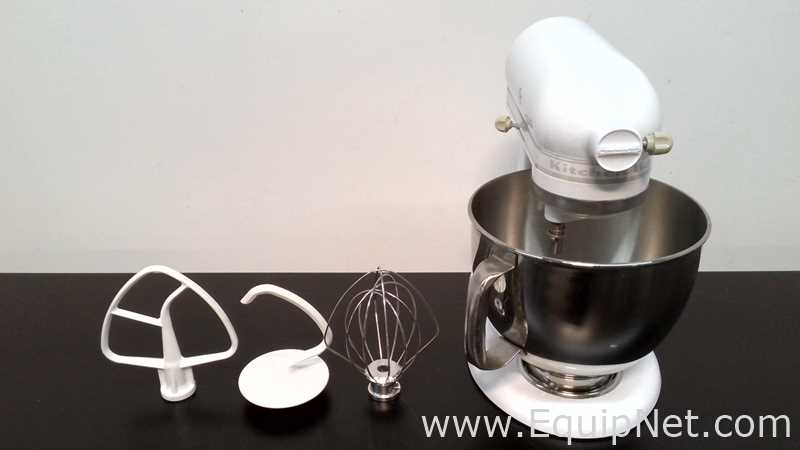 KitchenAid KSM150PSWW Artisan Series 5 Quart Tilt-Head Stand Mixer with Attachments
