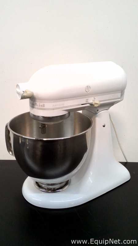 KitchenAid KSM150PSWW Artisan Series 5 Quart Tilt-Head Stand Mixer with Attachments