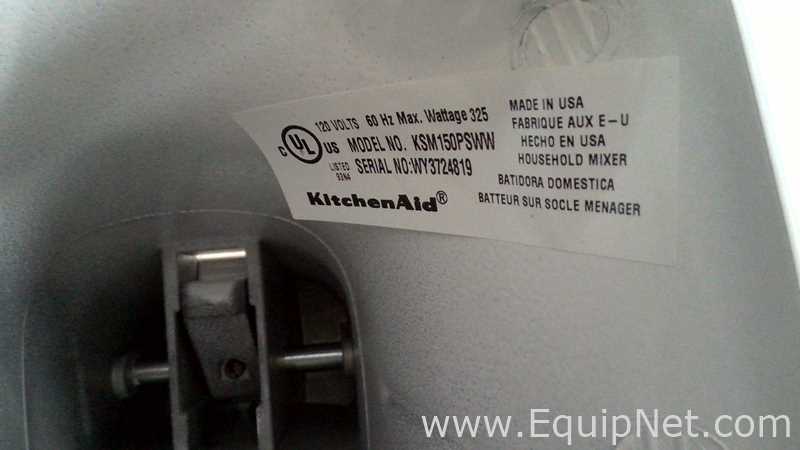 KitchenAid KSM150PSWW Artisan Series 5 Quart Tilt-Head Stand Mixer with Attachments