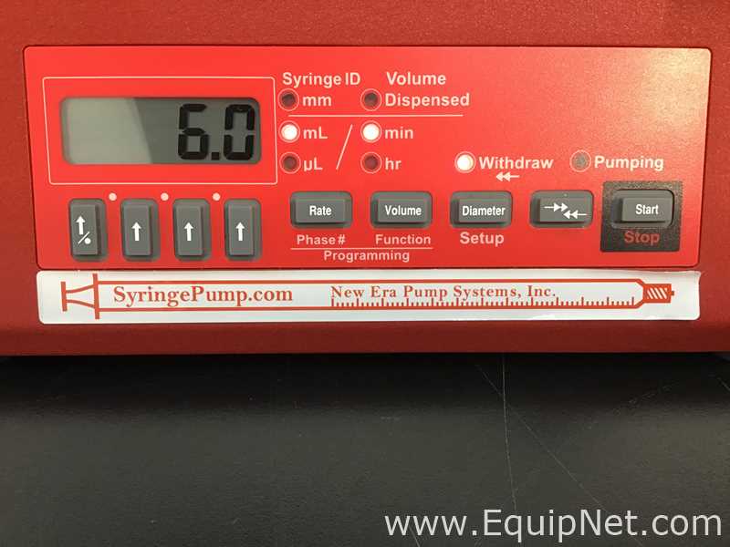 New Era Pump Systems NE-1010X2 Syringe Pump