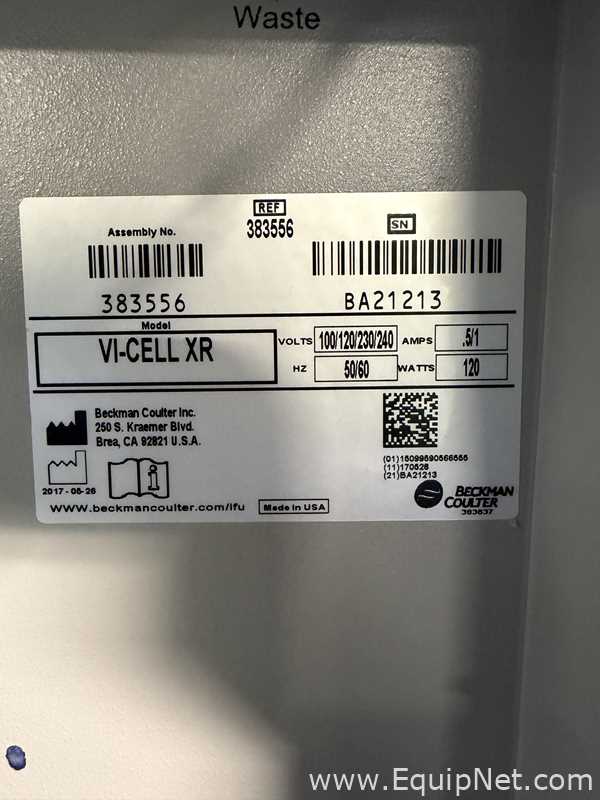Analisador Beckman Coulter Vi-Cell XR