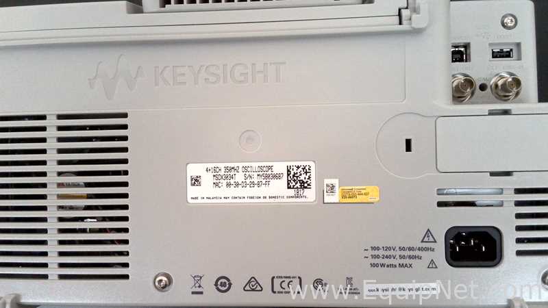 Keysight MSOX3034T Oscilloscope