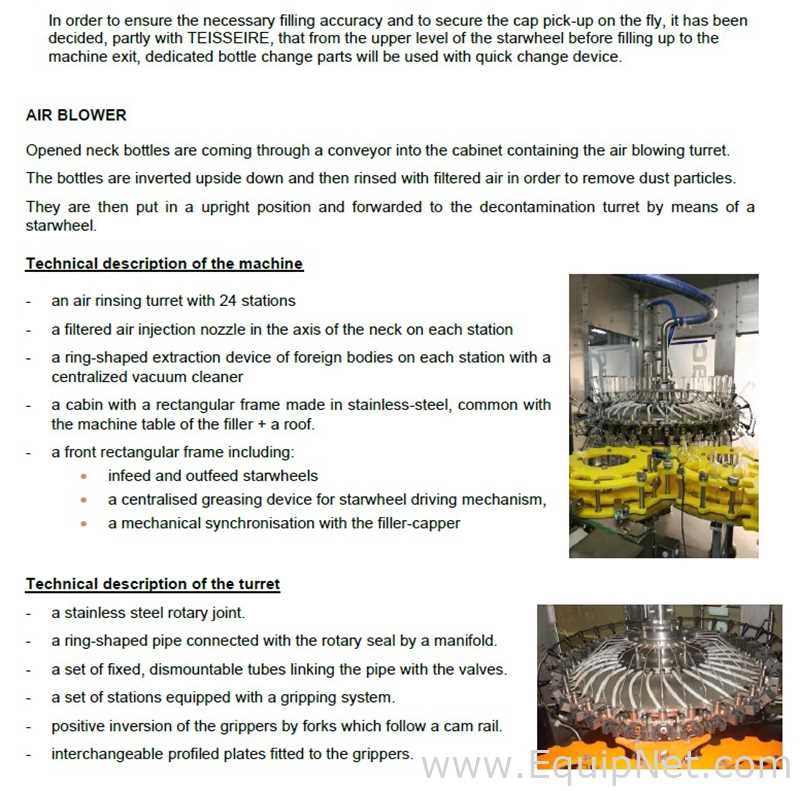 Unused Serac R36B12/1620 Ultra Clean Rotary Bottle Rinsing Filling Capping Machine for Liquids