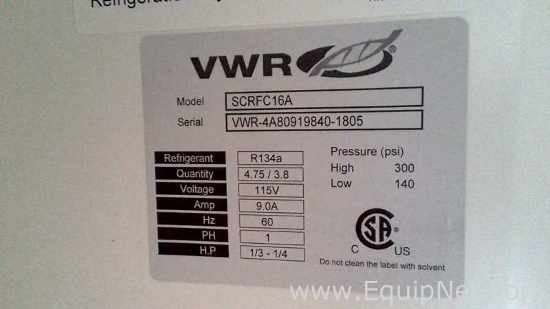 Refrigeradores VWR SCRFC16A