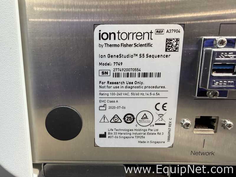Life Technologies 7749 Ion GeneStudio S5 Sequencer With Ion OneTouch 2 and Ion OneTouch ES