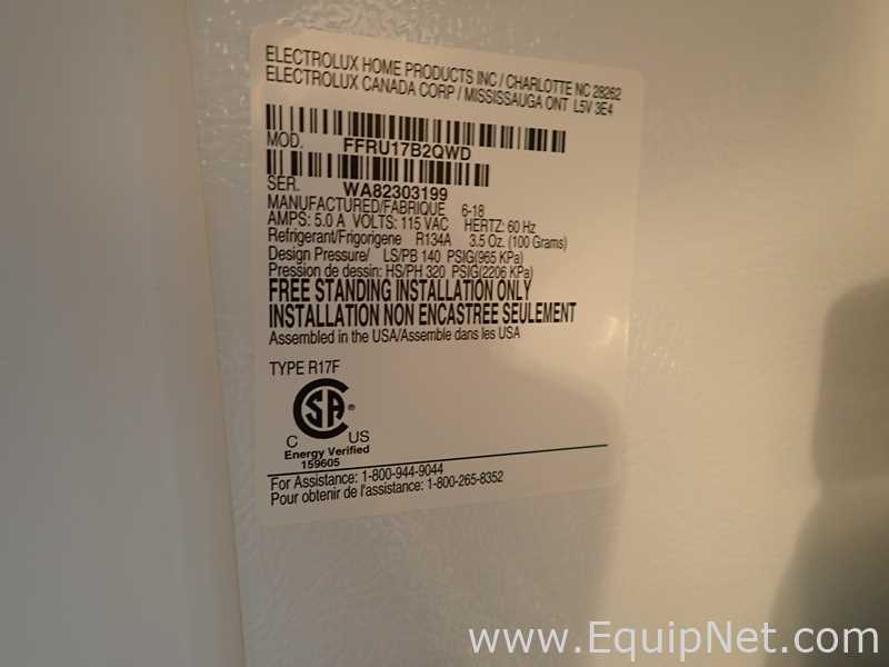 Frigidaire FFRU17B2QWD 4c Refrigerator