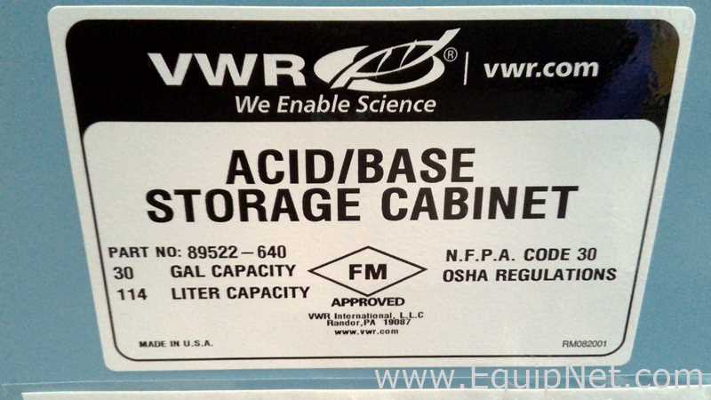 VWR 30 Gallon Acid Base Storage Cabinet