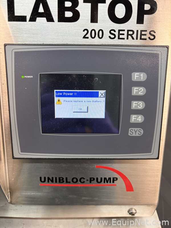 Unibloc Pump Inc LabTop 200 Sanitary Stainless-Steel Positive Displacement Rotary Lobe Pump System