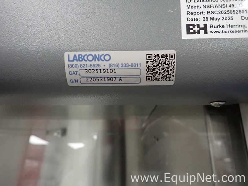 Labconco 302519101 Logic Plus A2 Biological Safety Cabinet With Stand