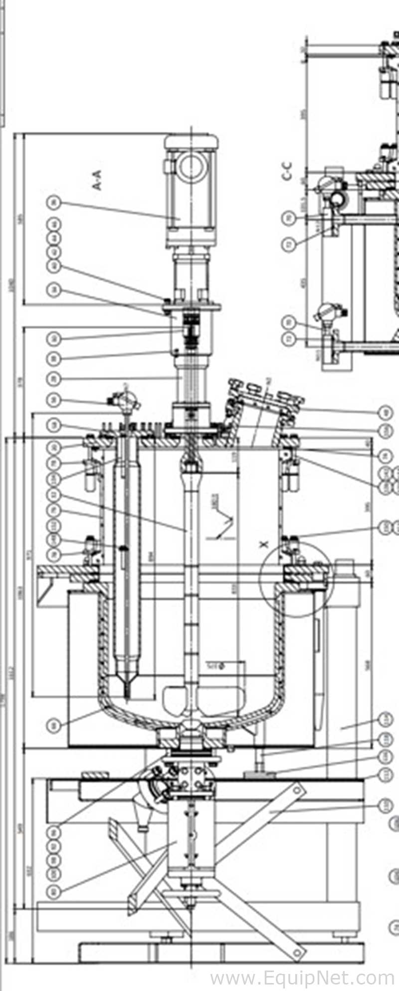 New and Unused Buchi AG 160L Glass Lined Reactor