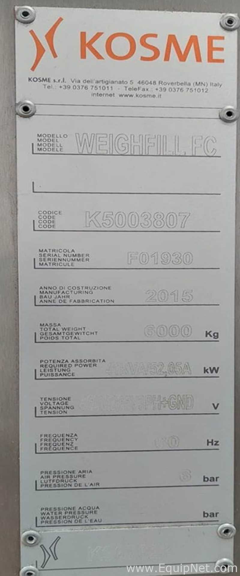 Llenadora Kosme Weightfill K967622